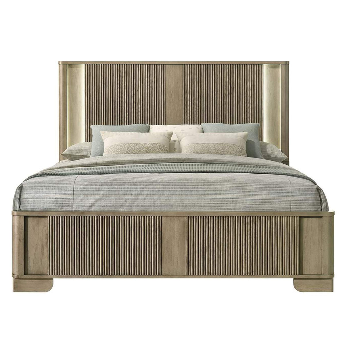 BD04872Q Lakkari Queen Bed with Led