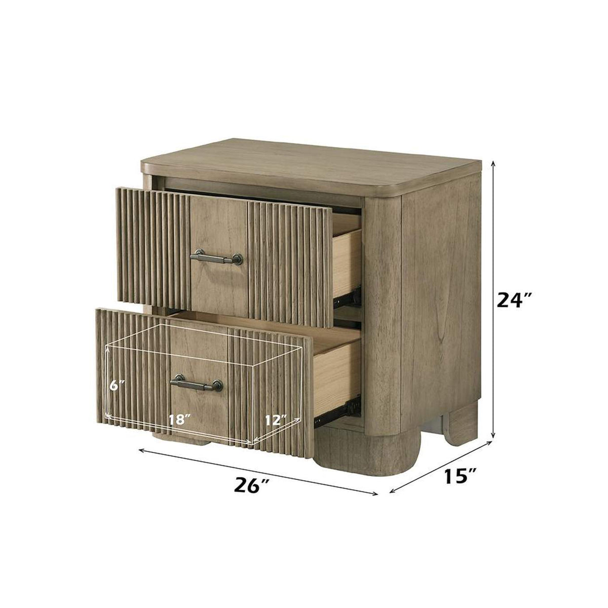 BD04873 Lakkari Nightstand