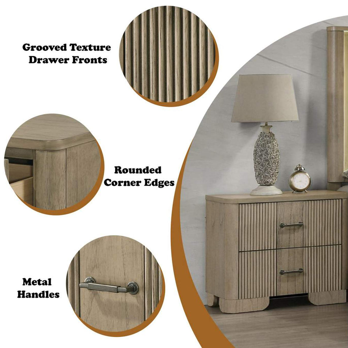 BD04873 Lakkari Nightstand