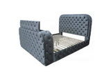 BD05071EK Kana Eastern King Bed with Led, Fireplace and TV Stand