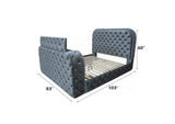 BD05071EK Kana Eastern King Bed with Led, Fireplace and TV Stand
