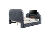 BD05072Q Kana Queen Bed with Led, Fireplace and TV Stand