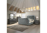 BD05072Q Kana Queen Bed with Led, Fireplace and TV Stand
