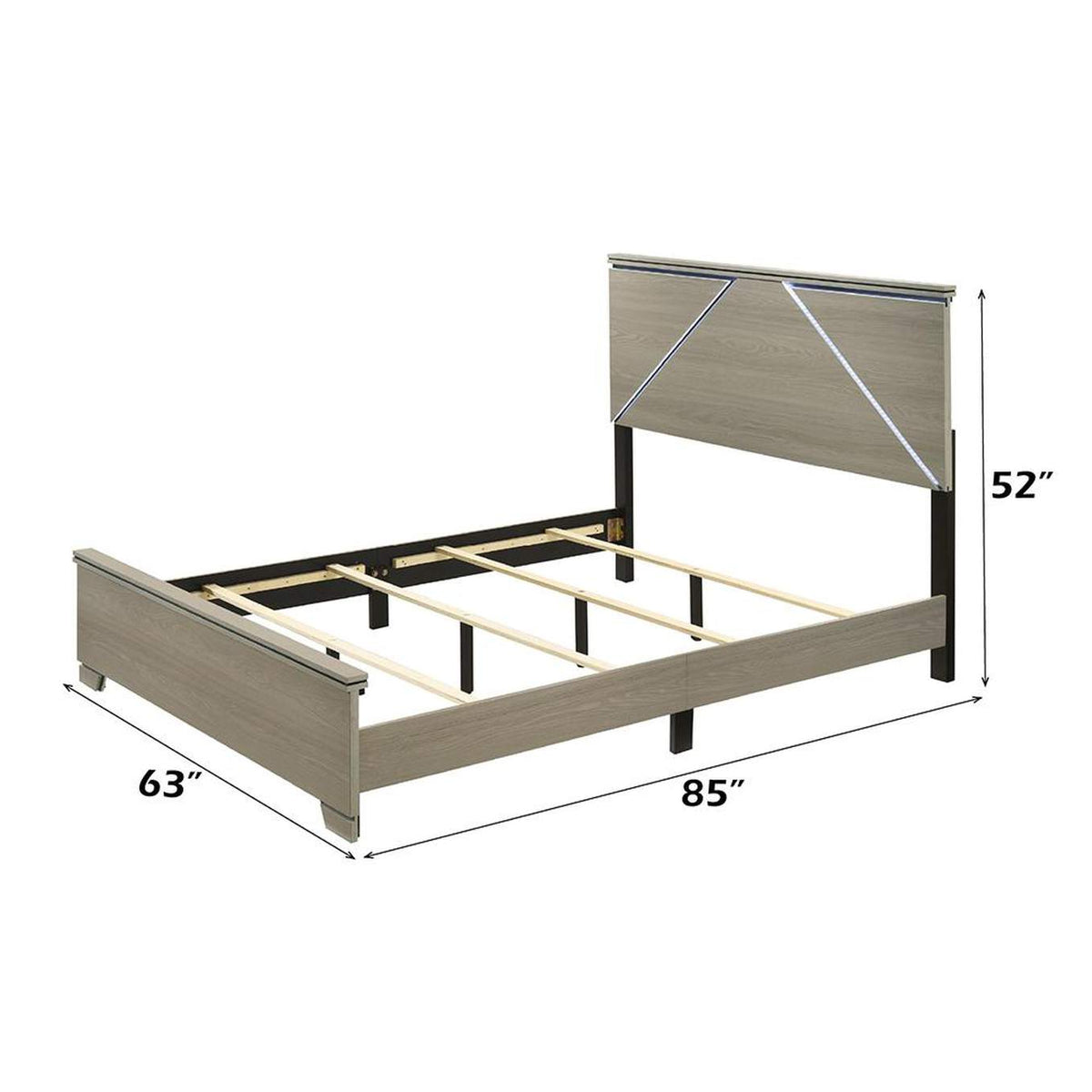 BD05142Q Joanna Queen Bed with Led