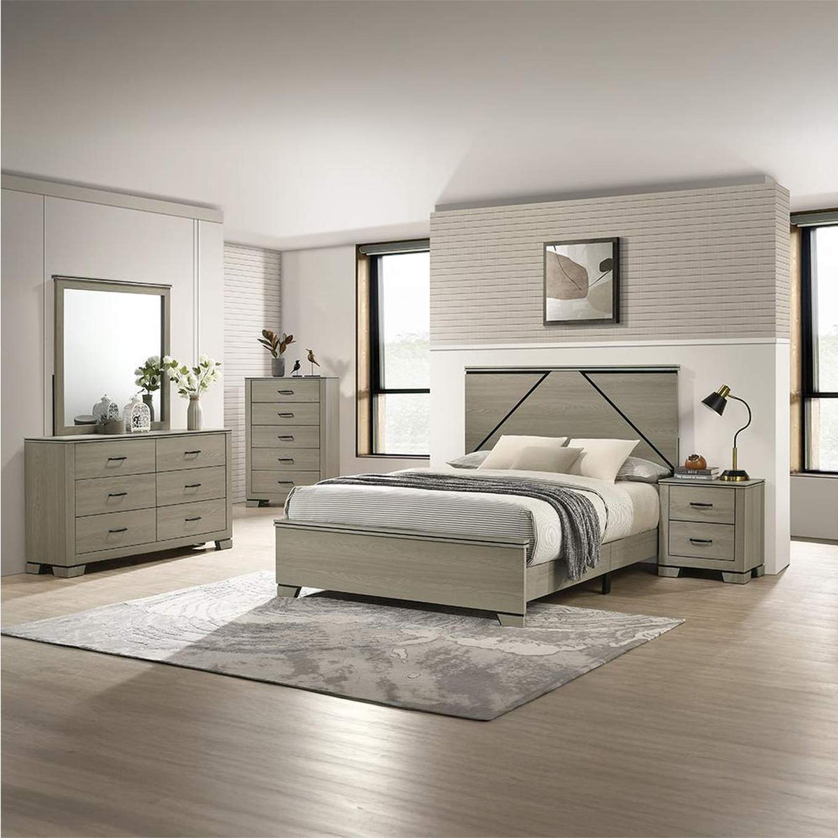 BD05142Q Joanna Queen Bed with Led