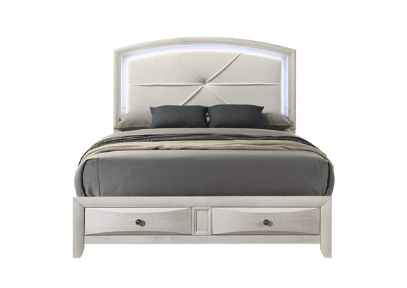 BD05282Q Ramondi Queen Bed with Storage and Led