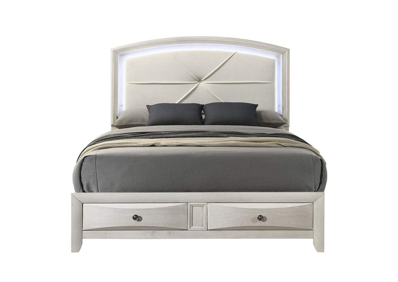 BD05282Q Ramondi Queen Bed with Storage and Led