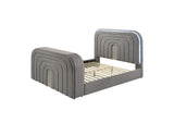 BD05652Q Shelyn Queen Bed with Led, TV Stand, Fireplace and Bluetooth