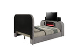 BD05652Q Shelyn Queen Bed with Led, TV Stand, Fireplace and Bluetooth