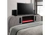 BD05652Q Shelyn Queen Bed with Led, TV Stand, Fireplace and Bluetooth