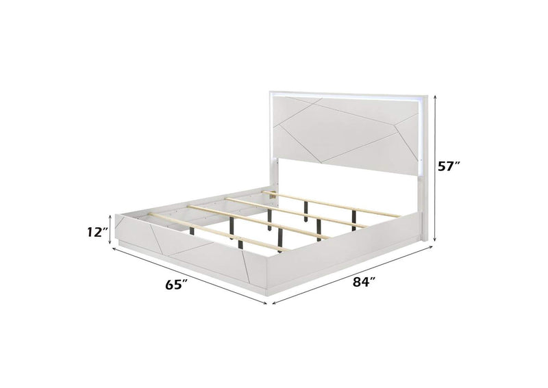 BD05882Q Esther Queen Bed with Led