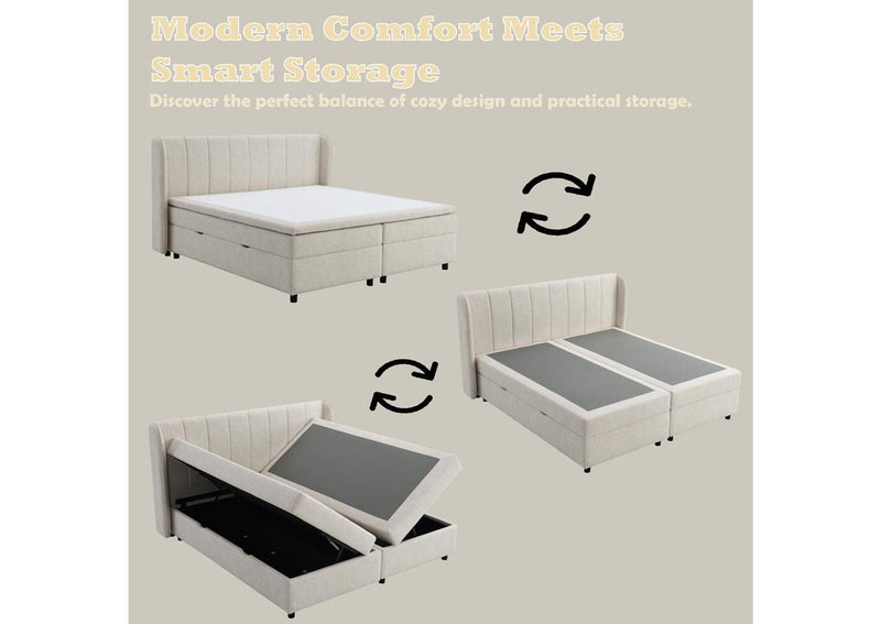 BD06012Q Adonia Queen Bed with Storage