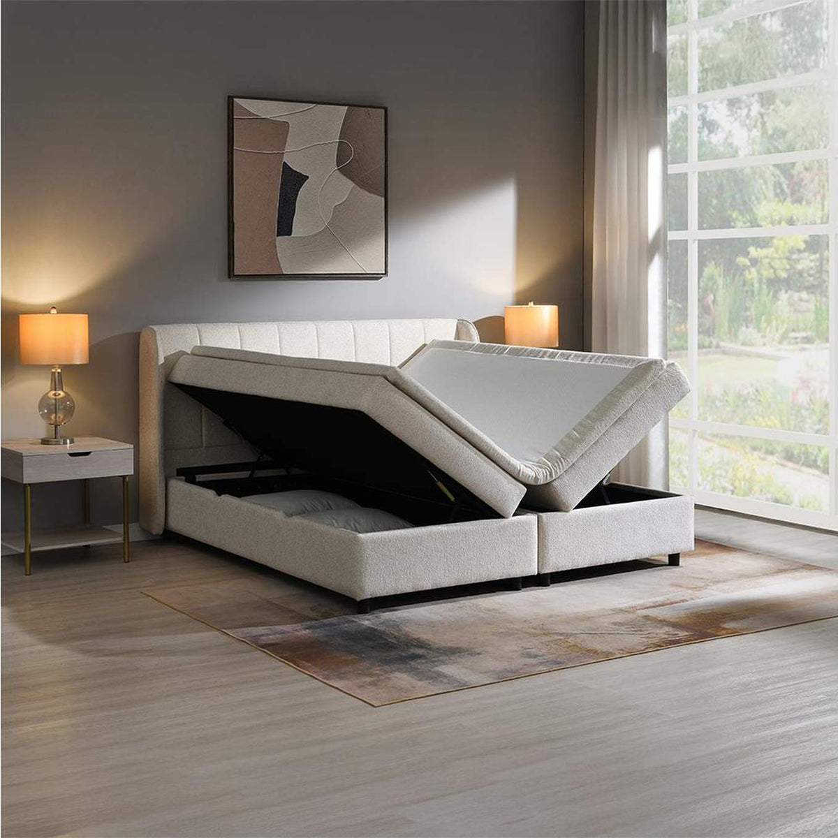 BD06012Q Adonia Queen Bed with Storage