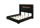 BD06021EK Garner Ek Bed with Fireplace, Led, Reading Light, Speaker, Bluetooth and USB