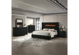 BD06021EK Garner Ek Bed with Fireplace, Led, Reading Light, Speaker, Bluetooth and USB