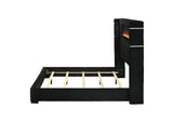 BD06022Q Garner Queen Bed with Fireplace, Led, Reading Light, Speaker, Bluetooth and USB