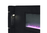 BD06022Q Garner Queen Bed with Fireplace, Led, Reading Light, Speaker, Bluetooth and USB