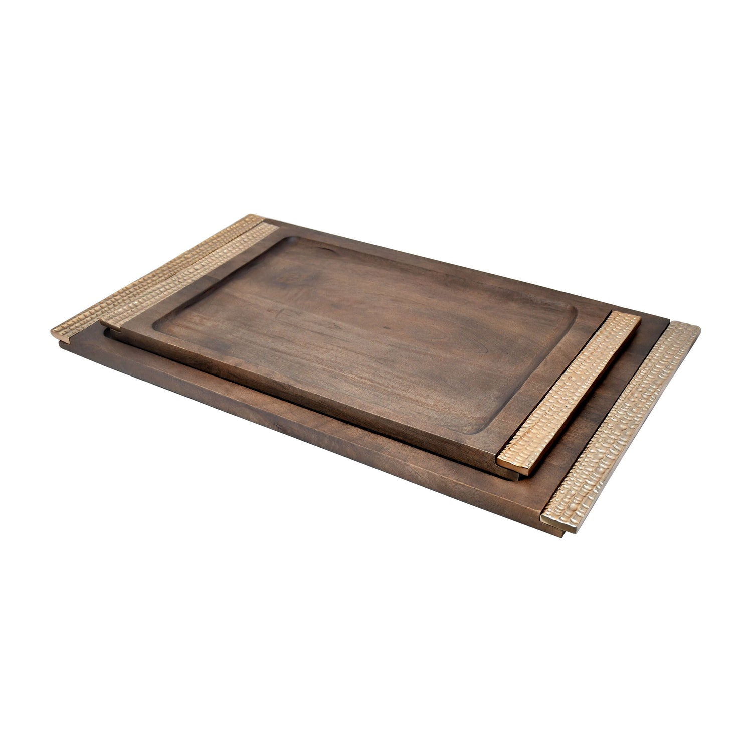 26 / 32" Leaon Wood Trays (Set of 2) - Natural
