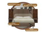 BD20033 Marcelino Nightstand with Wall Pier - Ek