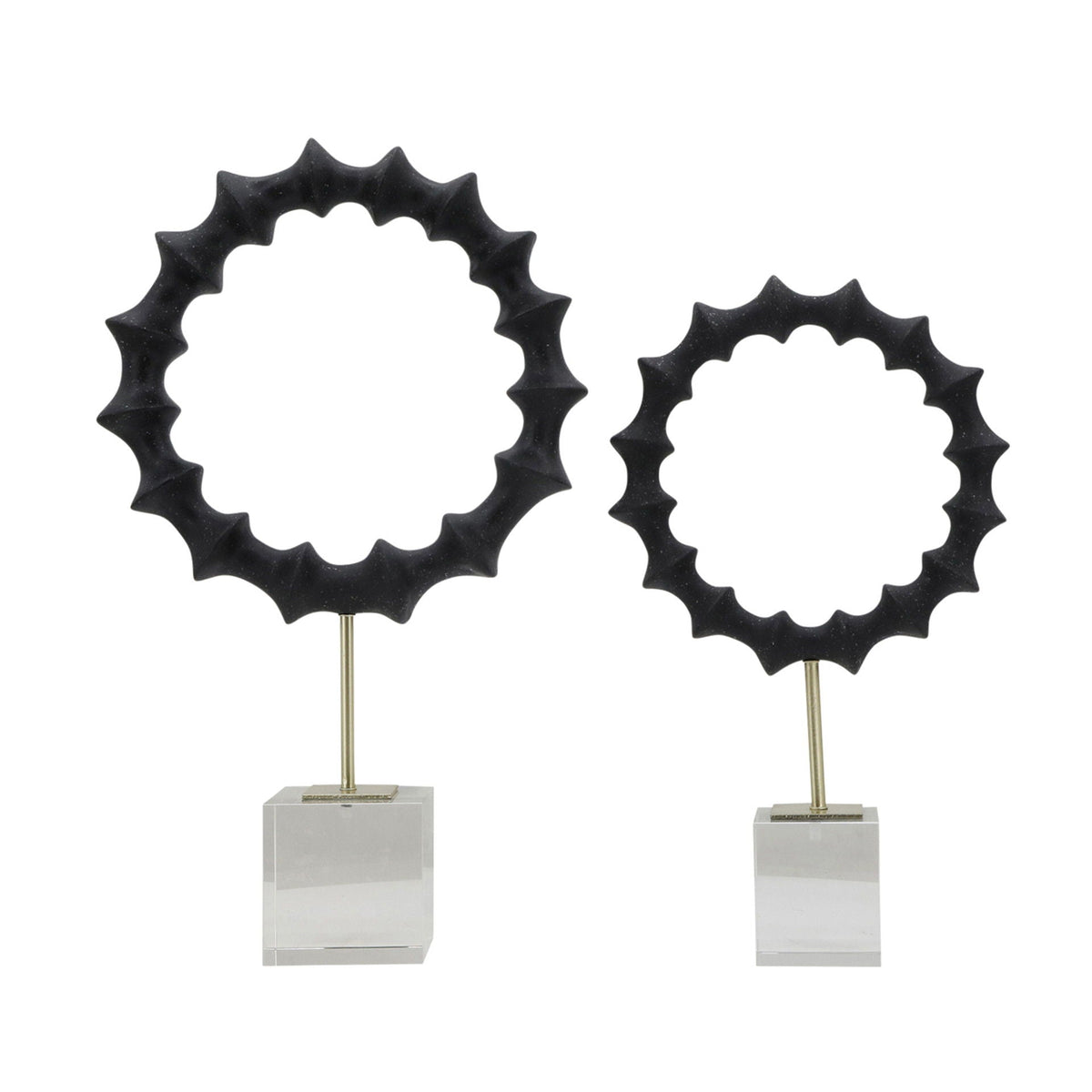 15 / 18" Operose Statuary (Set of 2) - Black