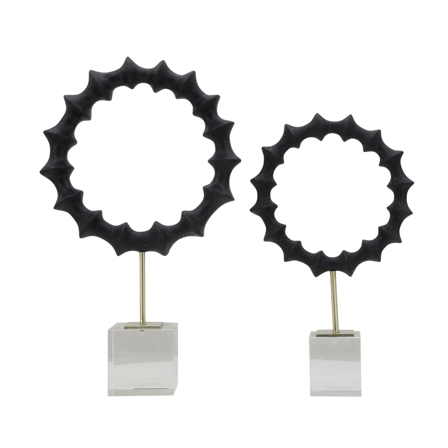 15 / 18" Operose Statuary (Set of 2) - Black