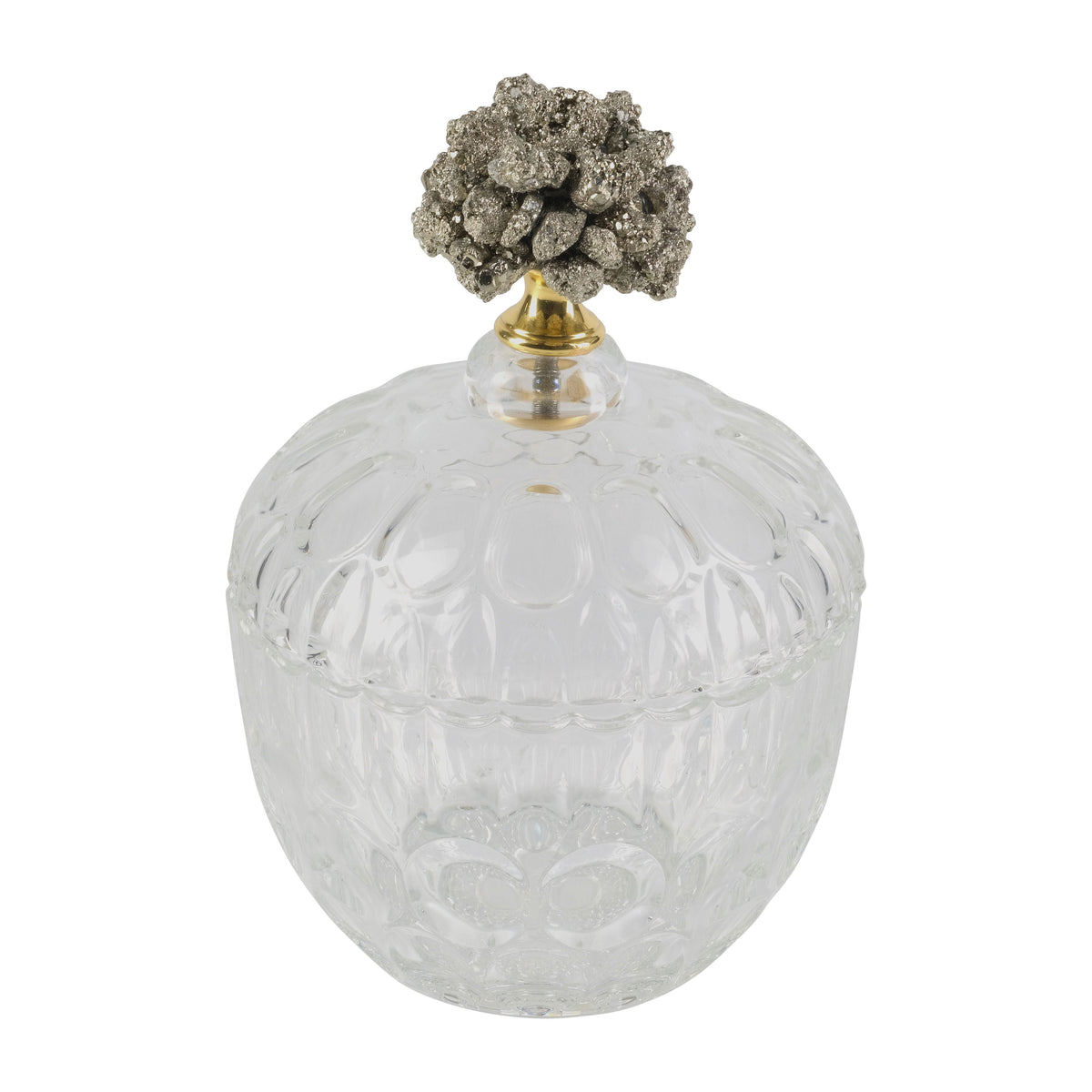 8" Stella Large Stone And Jar - Clear / Frost