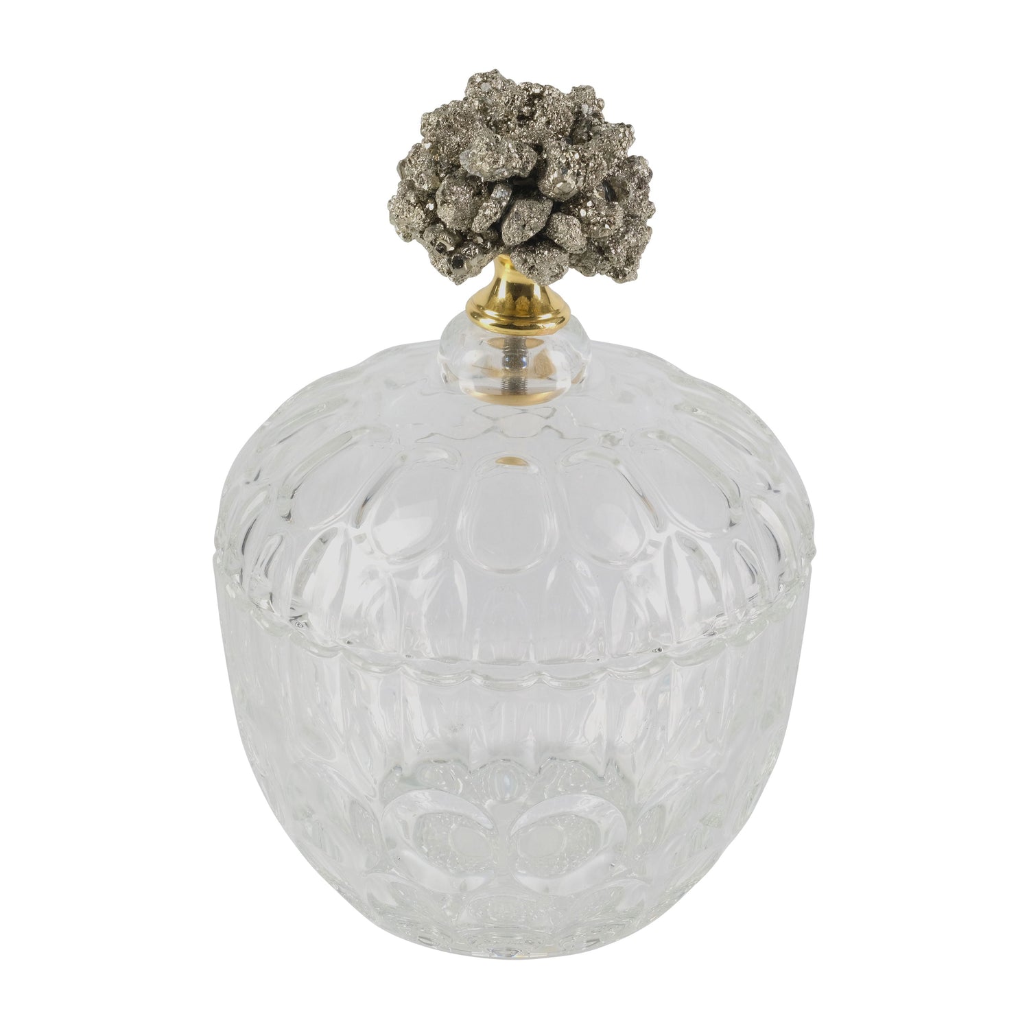 8" Stella Large Stone And Jar - Clear / Frost