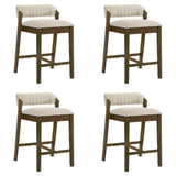 Landyn - 30" Sepia Brown Bar Height Rubberwood Barstool