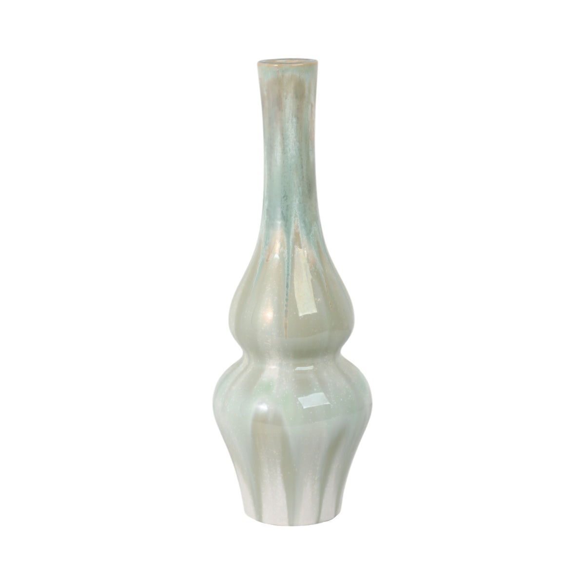 Everette Small Ceramic Vase - Light Blue