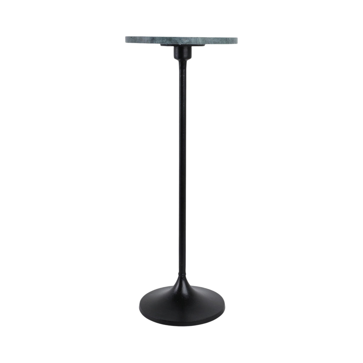 Marble Top Drink Table - Green / Black