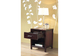 NV2381P Nevis Charging Station Nightstand In Espresso