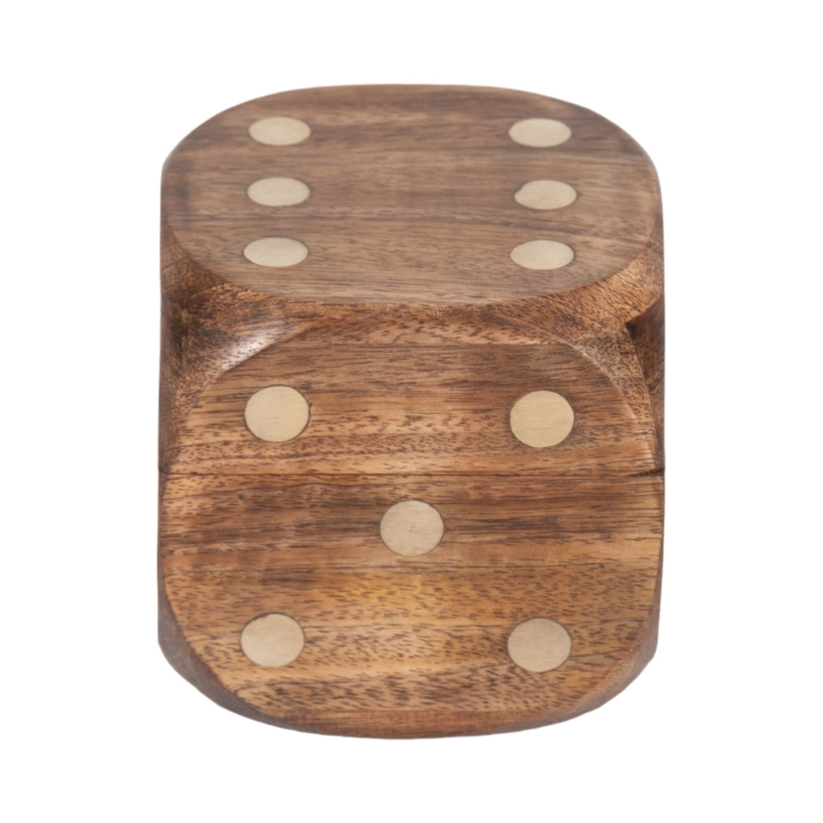 4" Dice Box With Dice Inside - Brown