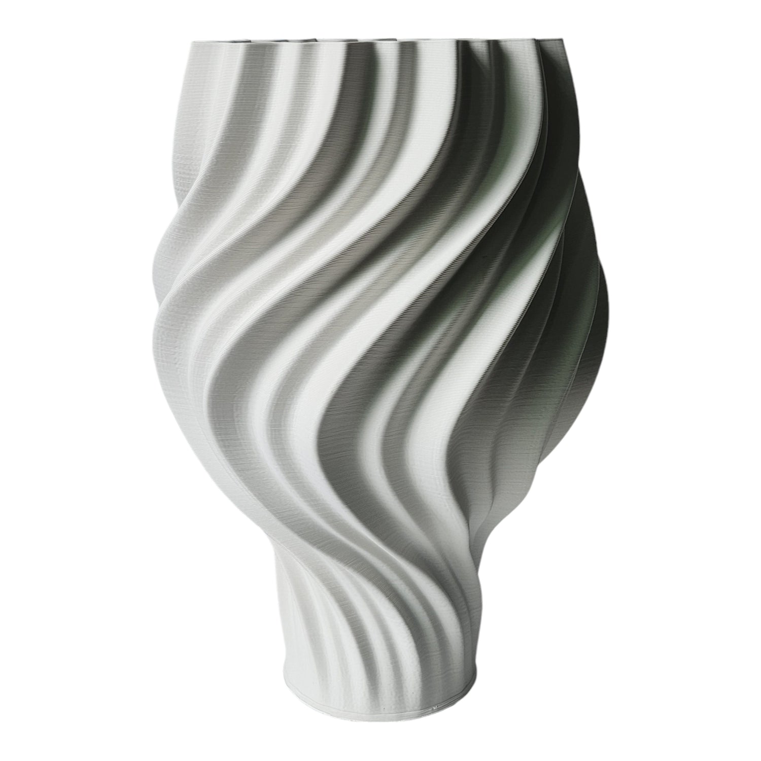 Ashford Large 3D Printed Vase - White