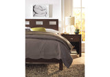RV26F4 Riva Wood Bed In Chocolate Brown
