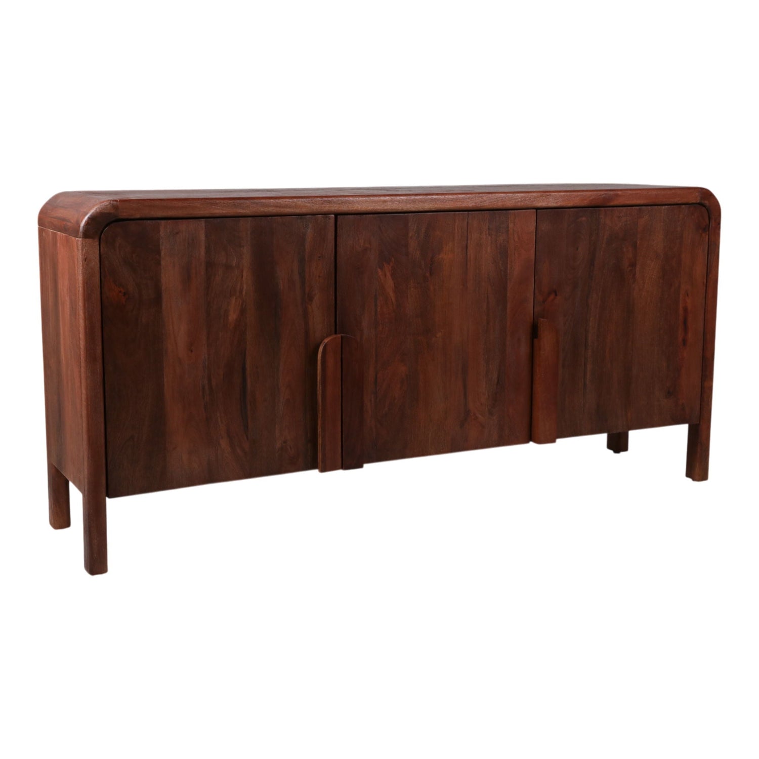 63" x 30" Curved Handle Cabinet - Brown