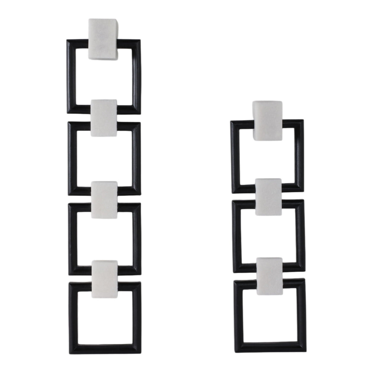24" / 32" Lovell Wall Chains (Set of 2) - White / Black
