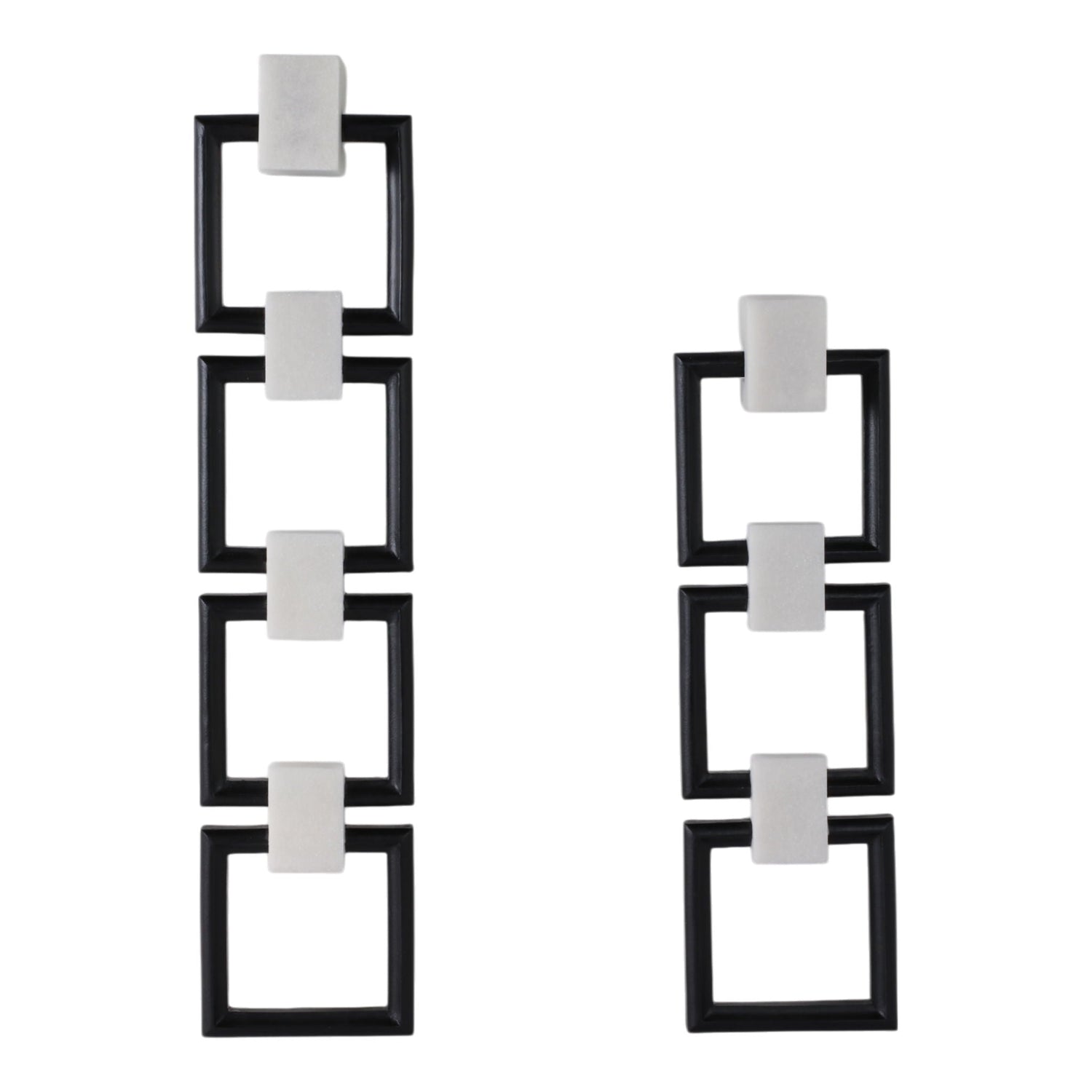 24" / 32" Lovell Wall Chains (Set of 2) - White / Black