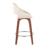 Fabrizzi - Fixed-Height Counter Stool - Round Footrest (Set of 2)