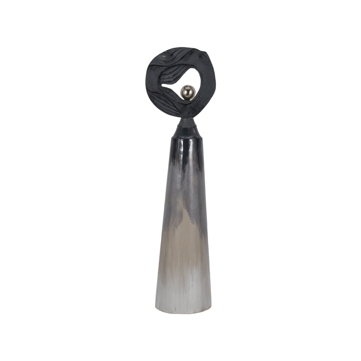 36" Zelina Small Floor Bottle - Silver