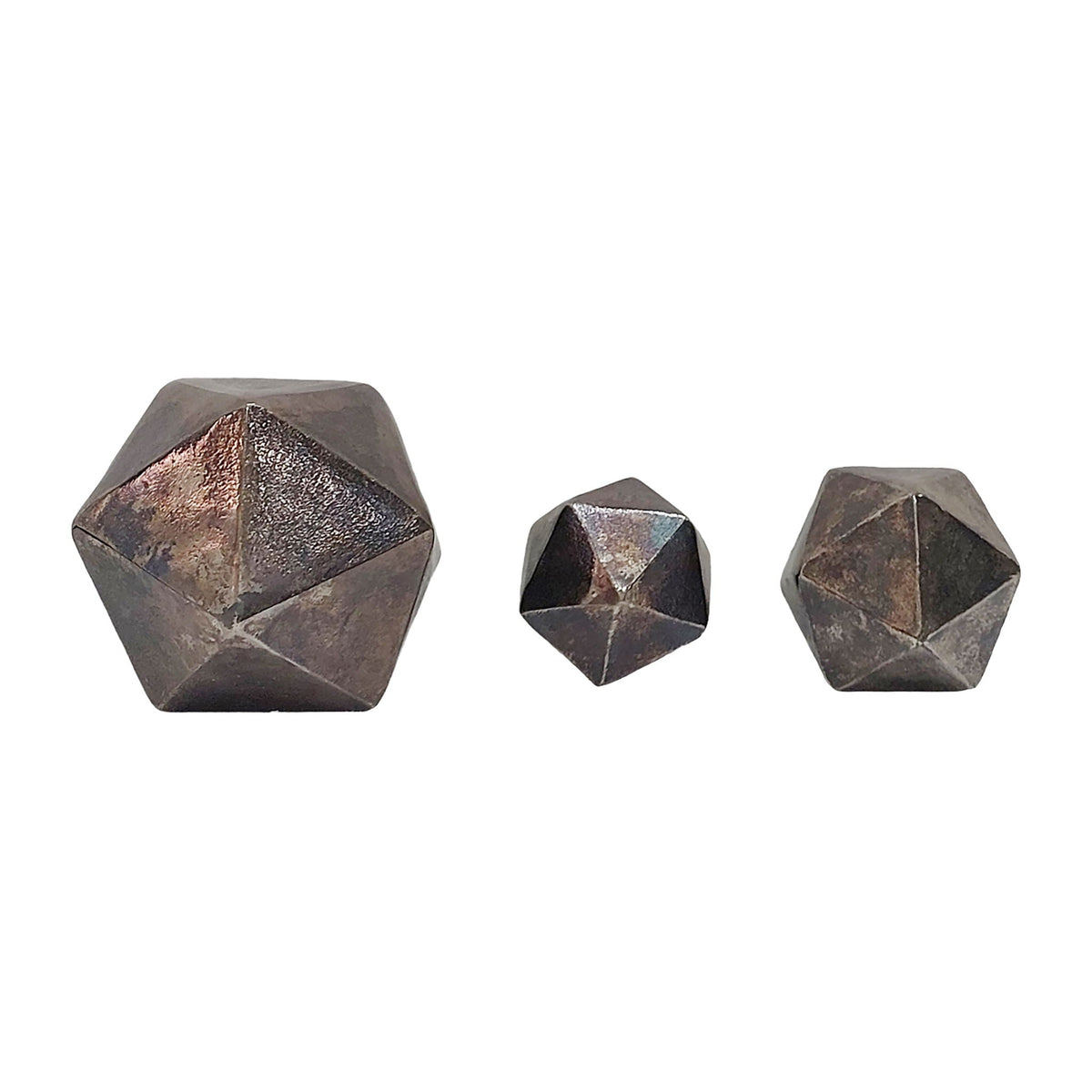 5" / 6" / 9" Akiko Geometric Wall Bubbles (Set of 3) - White
