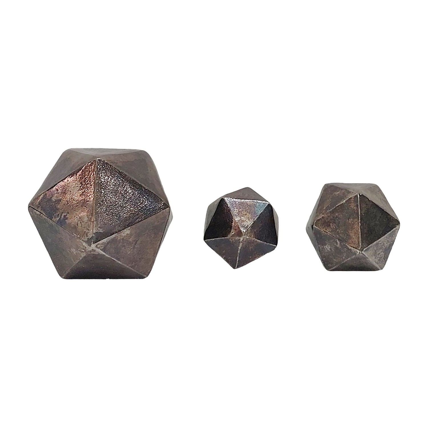 5" / 6" / 9" Akiko Geometric Wall Bubbles (Set of 3) - White