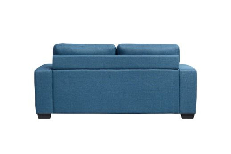 Blue sofa on a white background