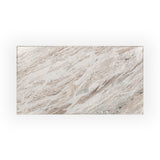 Bowman - Marble Rectangular Coffee Table - Rusty Gray