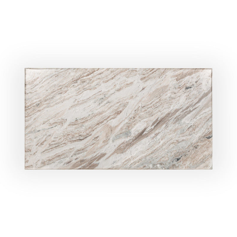 Bowman - Marble Rectangular Coffee Table - Rusty Gray