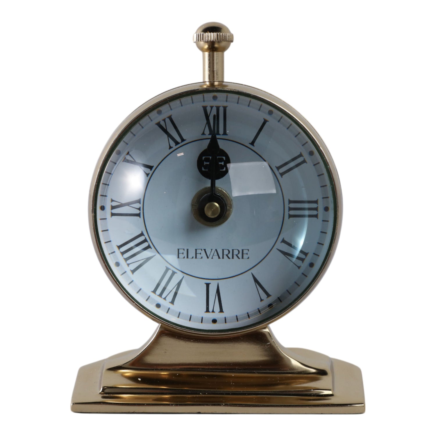 5"x7" Bartoli Aluminum Double Sided Desk Clock - Gold