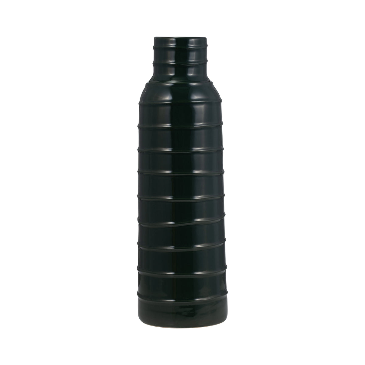 17" Hight Tribal Vase - Forest Green