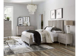 9DM8H5 Argento Wave - Patterned Bed In Misty Grey