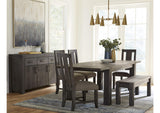 3FT373 Meadow Solid Wood Three Drawer Three Door Sideboard In Graphite