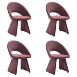 Angelina - Modern Curved Back Upholstered Dining Chair