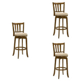 Wren - Modern Farmhouse Swivel Wood Bar Height Kitchen Bar Stool